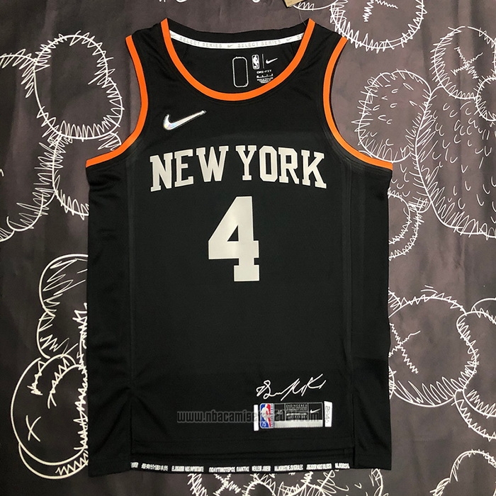 Camiseta New York Knicks Derrick Rose #4 Select Series Negro